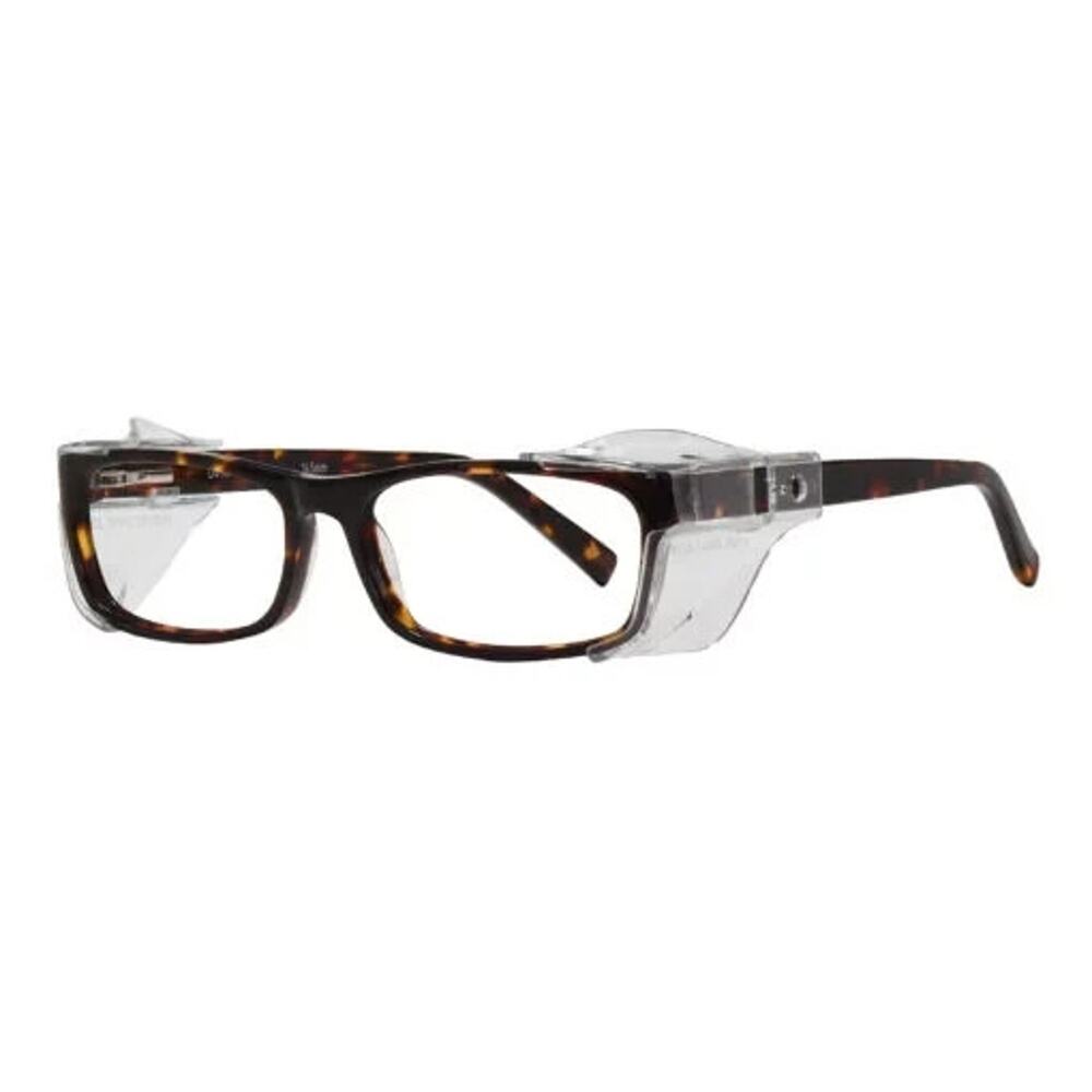 PENTAX D490 BROWN AMBER SAFETY/SPORT EYEGLASSES SUNGLASSES 54-16